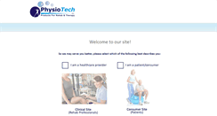 Desktop Screenshot of physiotech.com